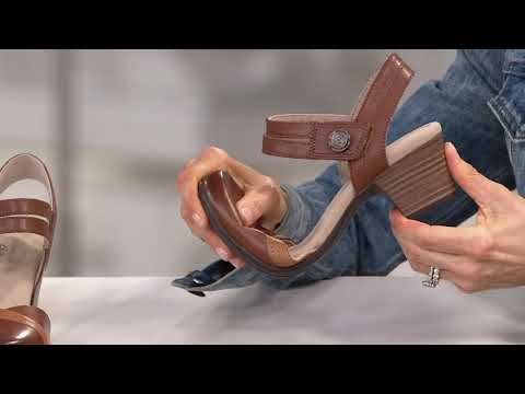 Clarks Collection Leather Heeled Mary Janes - Valarie Rally on QVC