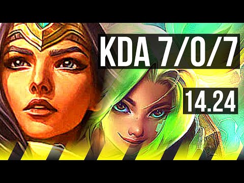 SIVIR & Senna vs ZERI & Karma (ADC) | 7/0/7, Godlike | NA Master | 14.24