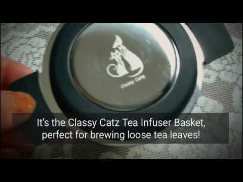 The Classy Catz Tea Infuser Basket, perfect gift for tea lovers!