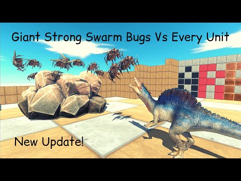 New Update! Giant Strong Swarm Bugs Vs Every Unit ARBS |Animal Revolt Battle Simulator