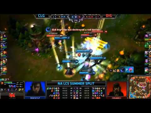 CLG vs Dignitas - Chauster amazing Janna Monsoon I NA LCS Summer Week 1
