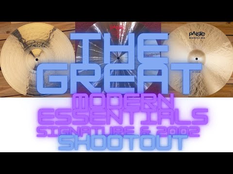 Paiste 17" and 18" Modern Essentials, Signature, and 2002 CRASH SHOOTOUT!