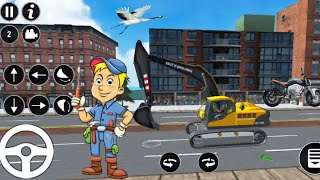 Snow Excavator Simulator New Beku Gari Game #gv80 | Android gameplay videos ep9