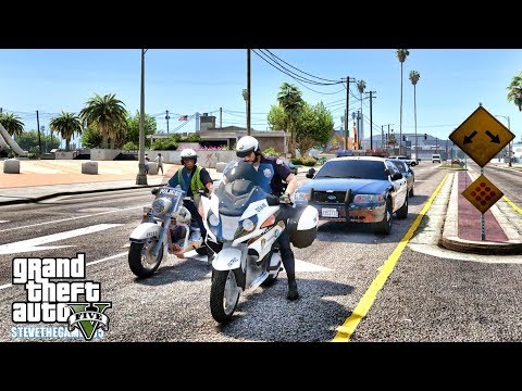 GTA 5 MODS LSPDFR 0.4.3 - EP 14 - 🏍 🏍 CITY PATROL!!! (GTA 5 REAL LIFE PC MOD)