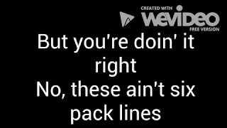 Cole Swindell Six Pack Lines Lyrics