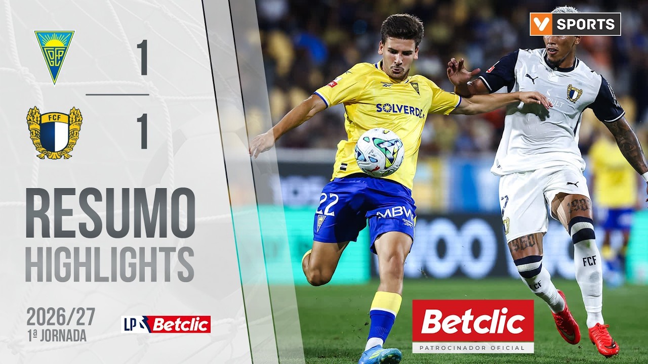 Resumo: Estoril 1-1 Famalicão (Liga 26/27 #1)