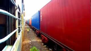 preview picture of video 'Arakkonam (AJJ) WAG 5HA #23219 leads a goods train in Jolarpettai'