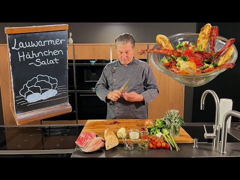 Lauwarmer Hähnchen-Salat | Das schnelle Gericht