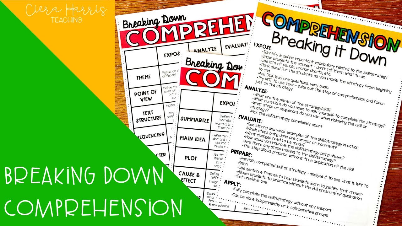 Breaking Down Comprehension