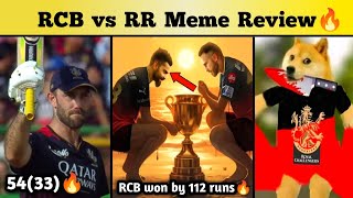 RCB VS RR IPL Higlights Meme Review 2023 தமிழ் | Maxwell 54(33)🔥| RCB won by 112 runs - World Record