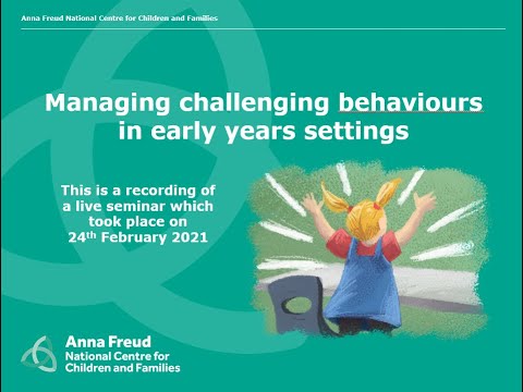 Managing challenging behaviour in early years settings