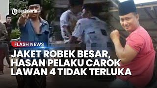 Hasan Pelaku Carok Lawan Mat Tanjar Cs Tak Terluka Meski Jaket Denimnya Robek Besar