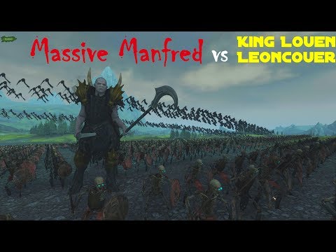 Massive Manfred vs King Louen Leoncouer 4k UHD - Total War: Warhammer 2 (The Laboratory)