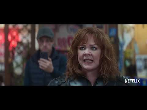 Thunder Force trailer still: Lydia and Emily stride in super-suits through a Chicago street