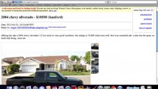 Craigslist Hanford Used Cars and Trucks   How to Search Under $900 Models
