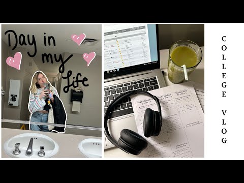 COLLEGE VLOG | midterms, whats in my bag, and going crazy