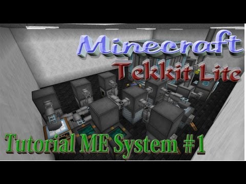 ME-System Tutorial Grundlagen - German #1 - Minecraft Tekkit Lite [Tutorial]