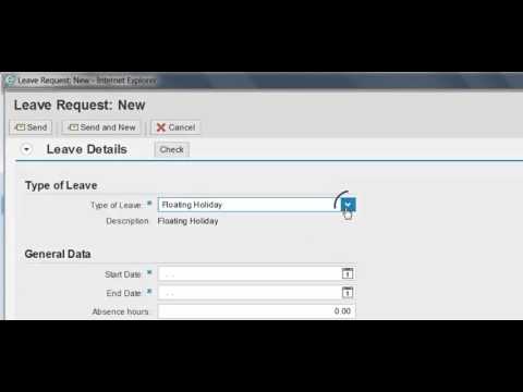 Myhr Ess Create A Leave Request