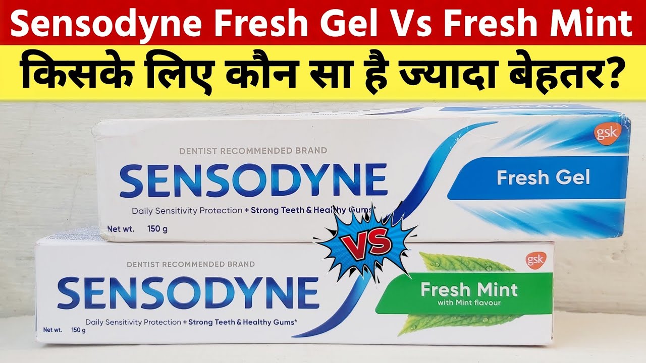 Sensodyne Fresh Gel Vs Fresh Mint | Sensodyne Toothpaste Fresh Mint Vs Fresh Gel
