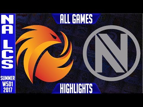 P1 vs NV Highlights ALL GAMES | NA LCS Week 5 Summer 2017 | Phoenix1 vs Team Envy