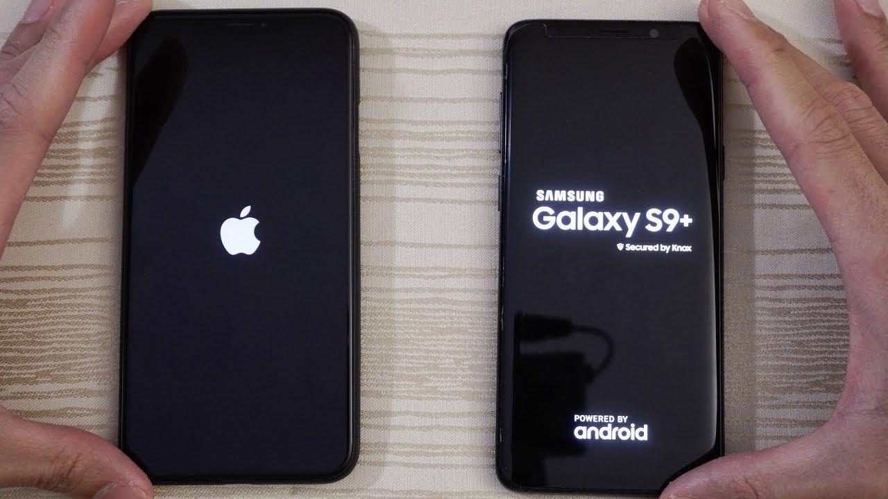 iPhone XS Max vs Samsung S9 Plus - Speed Test! Which is Faster?
