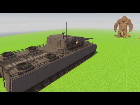 P. 1000 Ratte Titan Tank vs KING KONG in TEARDOWN