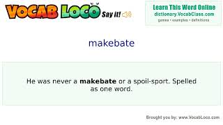 Video thumbnail for makebate