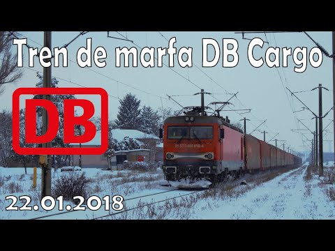 Tren de marfa DB Cargo trece pe directa prin Suceava Vest - 22.01.2018