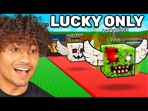 $0 to $1 TRILLION With LUCKY BLOCKS ONLY In Steal A Brainrot..