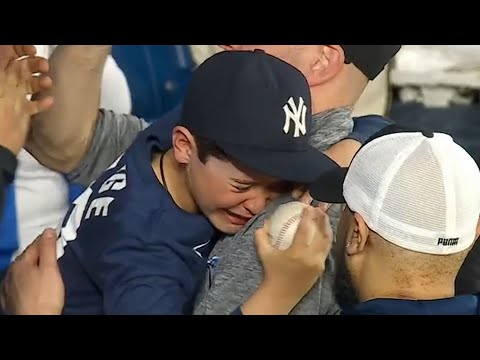 Watch This Young Yankees Fan Cry Tears Of Joy After This Blue Jays Fan Gave Him Aaron Judge's Home Run Ball
