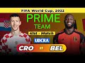CRO vs BEL Dream11 Prediction, Croatia vs Belgium Dream11 Team, CRO vs BEL FIFA World Cup 2022