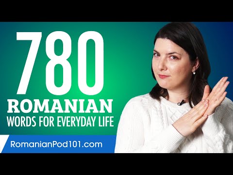 780 Romanian Words for Everyday Life - Basic Vocabulary #39