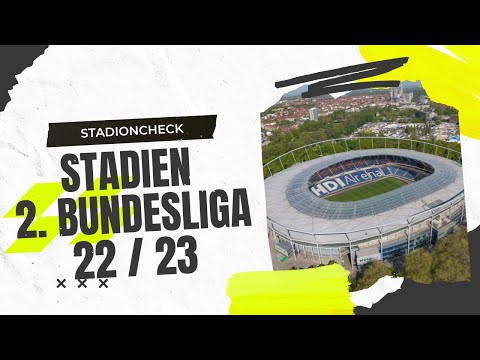 Alle Stadien der 2. Bundesliga Saison 2022 / 2023