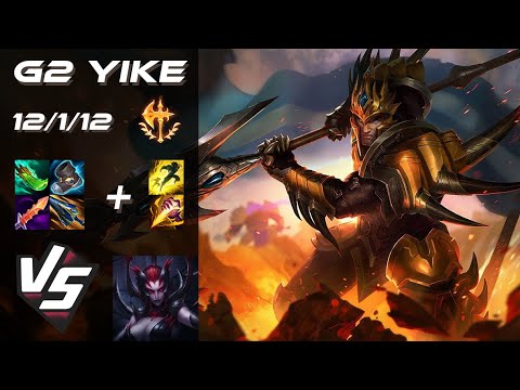 G2 Esports Yike JUNGLE Jarvan IV vs Elise - EU Challenger Patch 14.5.1