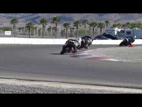 Superbike racing at Las Vegas Motor Speedway