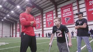 Atlanta Falcon's Matt Ryan Makes Adam's Dream Come True