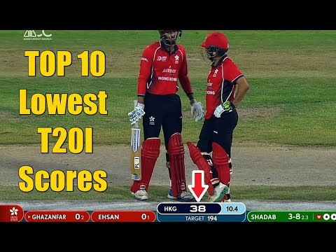 TOP 10 Lowest Score in T20 International Cricket History