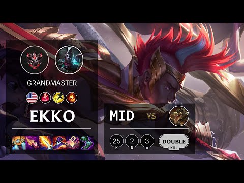 Ekko Mid vs Renekton - NA Grandmaster Patch 11.2