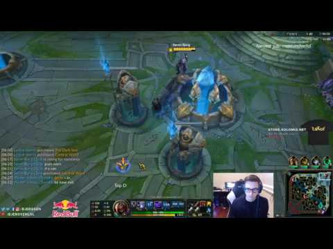 Bjergsen vs Adrian Riven   Zed vs Riven Mid    Patch 7.3 Season 7