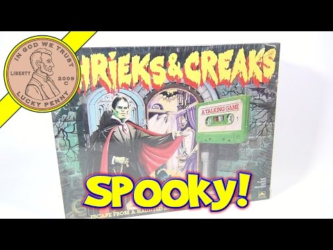 Shrieks & Creaks Board Game, 1988 Golden - A Talking Game with Creature Cassette