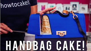 How To Make A KATE MIDDLETON HANDBAG CAKE With Toffee Vanilla Cake, Buttercream and Fondant!