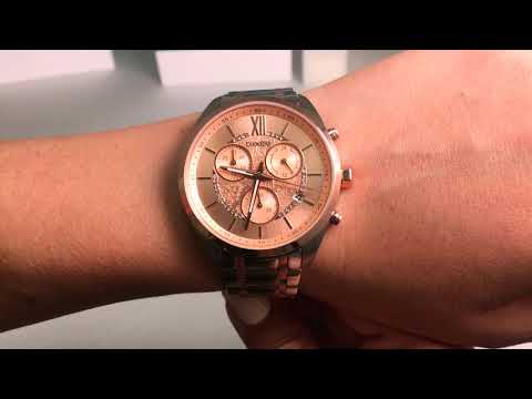 BREEZE Luxade Two Tone Stainless Steel Chronograph 712061.4 - E-oro.gr