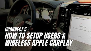 How To Setup Uconnect 5 | User Profiles, Homepage, Bluetooth & Apple CarPlay/Android Auto