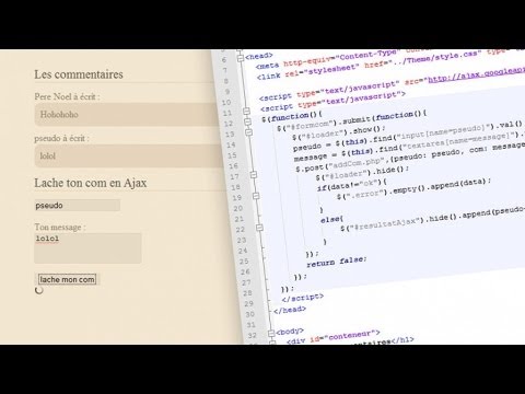 Tutoriel PHP jQuery Poster un formulaire en Ajax