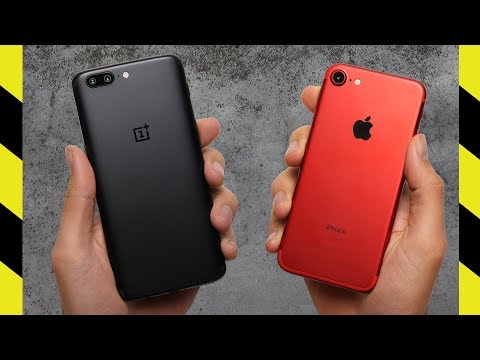 OnePlus 5 vs. iPhone 7 Drop Test!