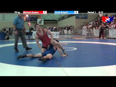 Michael Hooker vs. Jacob Kingett at 2013 ASICS University Nationals - FS