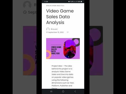 Apache Spark Analytics - Video Game Sales Data Analysis  #apachespark #analytics #analyticalskills