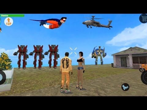 Real Gangster Crime (Real Hero Fight Robot Car Robot) Real Hero Destroy TANKS - Android Gameplay HD