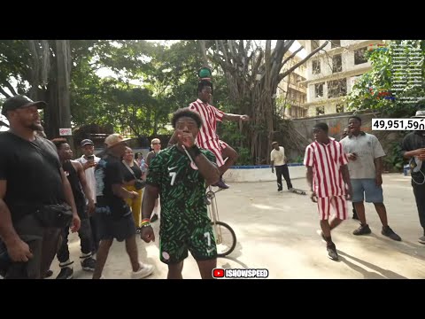 iShowSpeed Watches Professional Freestyle Unicyclists 🤯