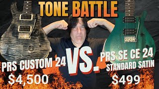 Video thumbnail for Tone Battle: PRS Custom 24 vs PRS SE CE 24 Standard Satin - $4,500 vs $499 by badbrad